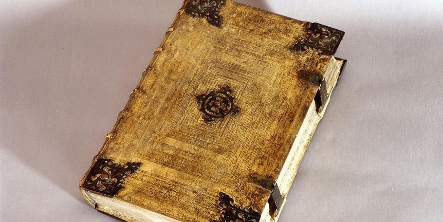 Liturgisches Gesangbuch in der Münsterschatzkammer in Reichenau-Mittelzell