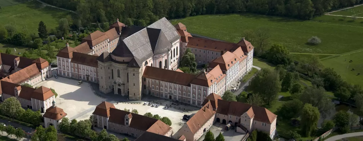 Monastère de Wiblingen, vue aérienne