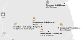 Carte de région "Haute-Souabe et Ulm"