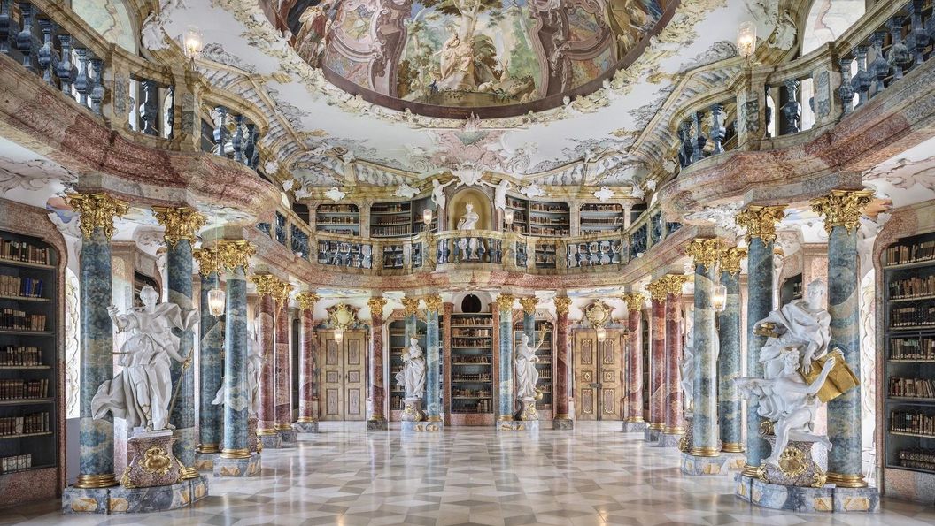 Wiblingen Monastery, library