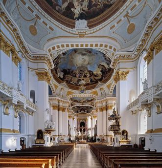 Innenansicht von Kloster Wiblingen