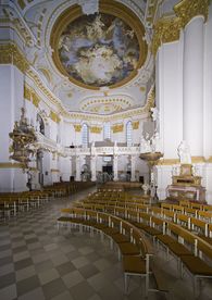  Monastère de Wiblingen, La galerie de l’église; l'image: Staatliche Schlösser und Gärten Baden-Württemberg, Auteur inconnu