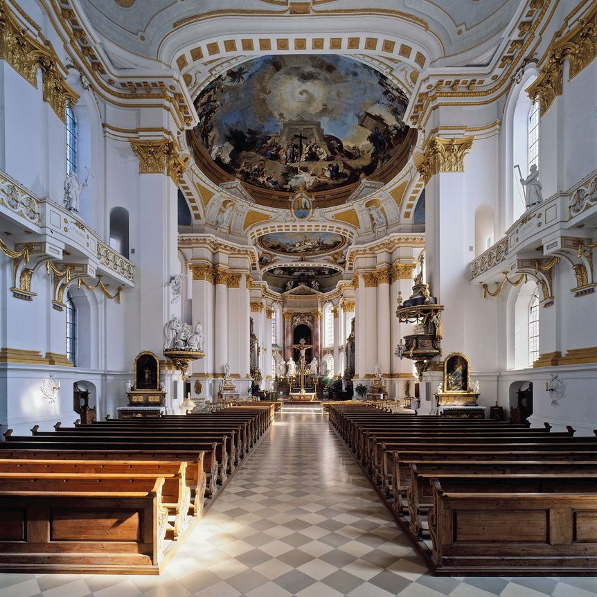 Wiblingen Monastery, interior of the church